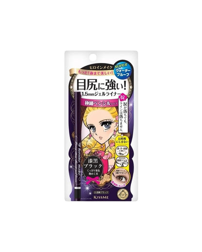 Isehan Kiss Me Heroine Make Long Stay Sharp Gel Liner #Deep Black - Beauty Fusion