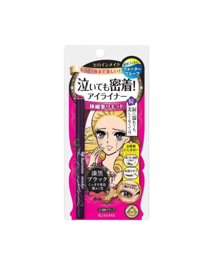 Isehan Kiss Me Heroine Make Smooth Liquid Eyeliner Super Keep 01 Jet - Beauty Fusion