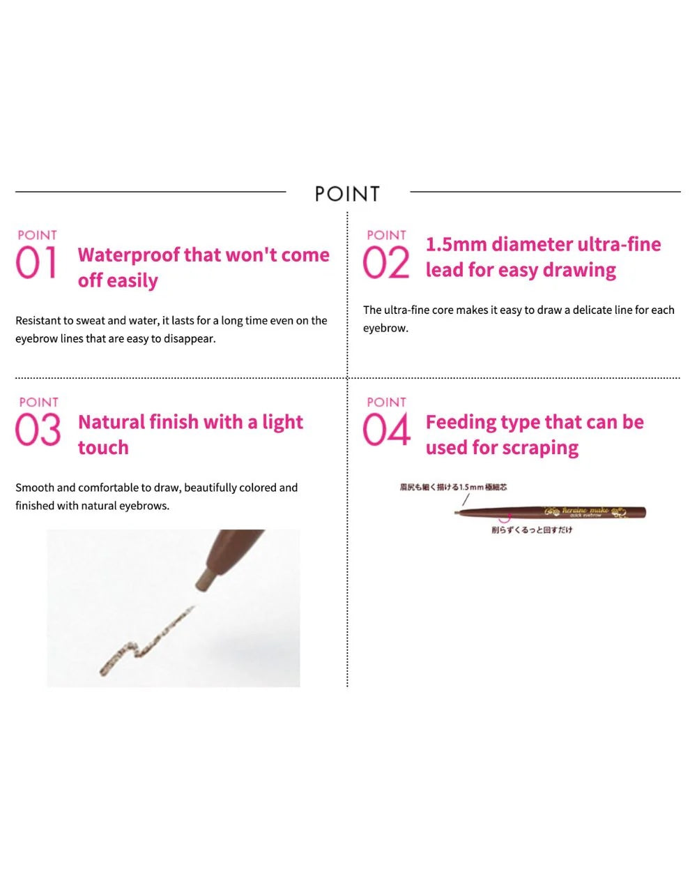 Isehan Kiss Me Quick Eyebrow Natural Brown - Beauty Fusion