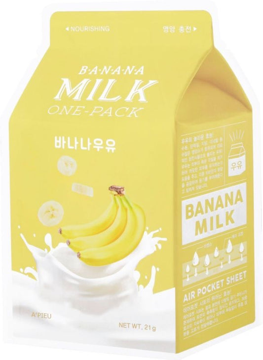 A'pieu Milk One-Pack Banana Sheet Mask 21 g - Beauty Fusion
