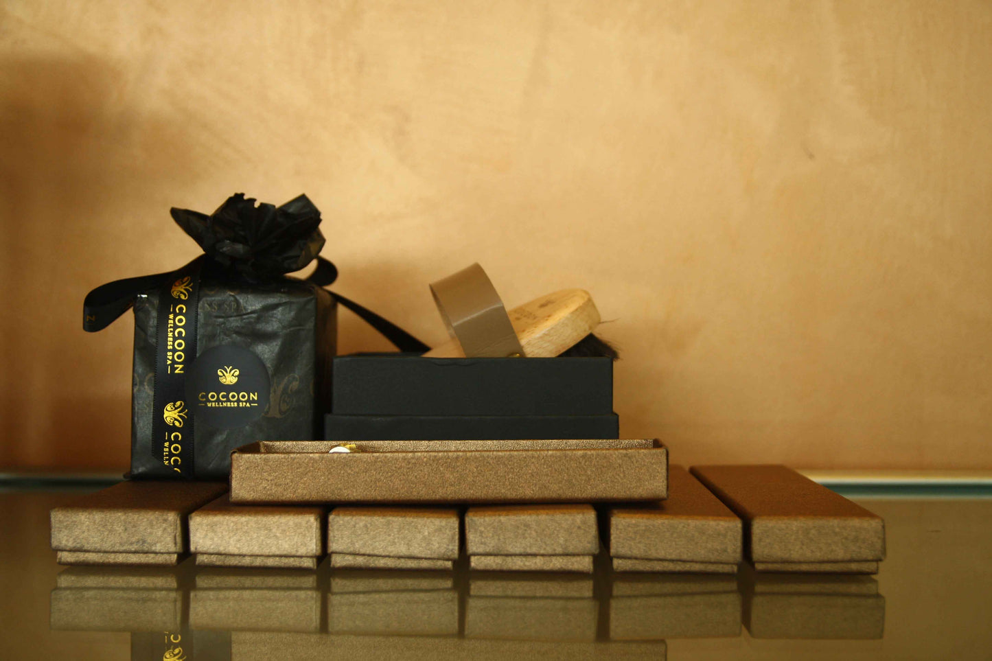 COCOON SKIN - Gold Copper Dry Body Brush