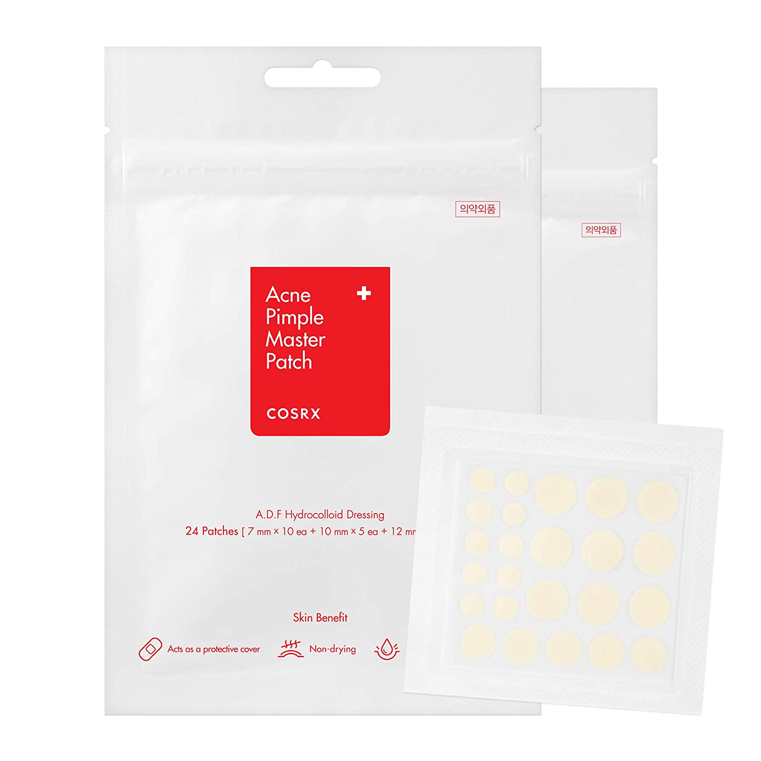 COSRX Acne Pimple Master Patch 24 Patches (3 Sizes) - Beauty Fusion